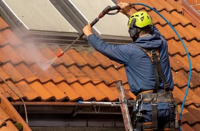 Démoussage et hydrofuge de toiture à Corrobert